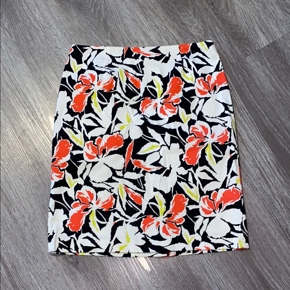 Floral Print Stretch Women's Skirt